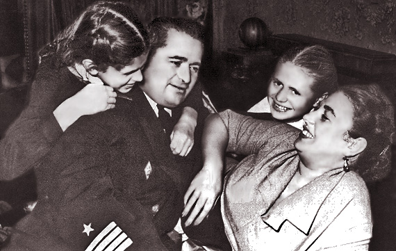 Boris Gribanov and his family